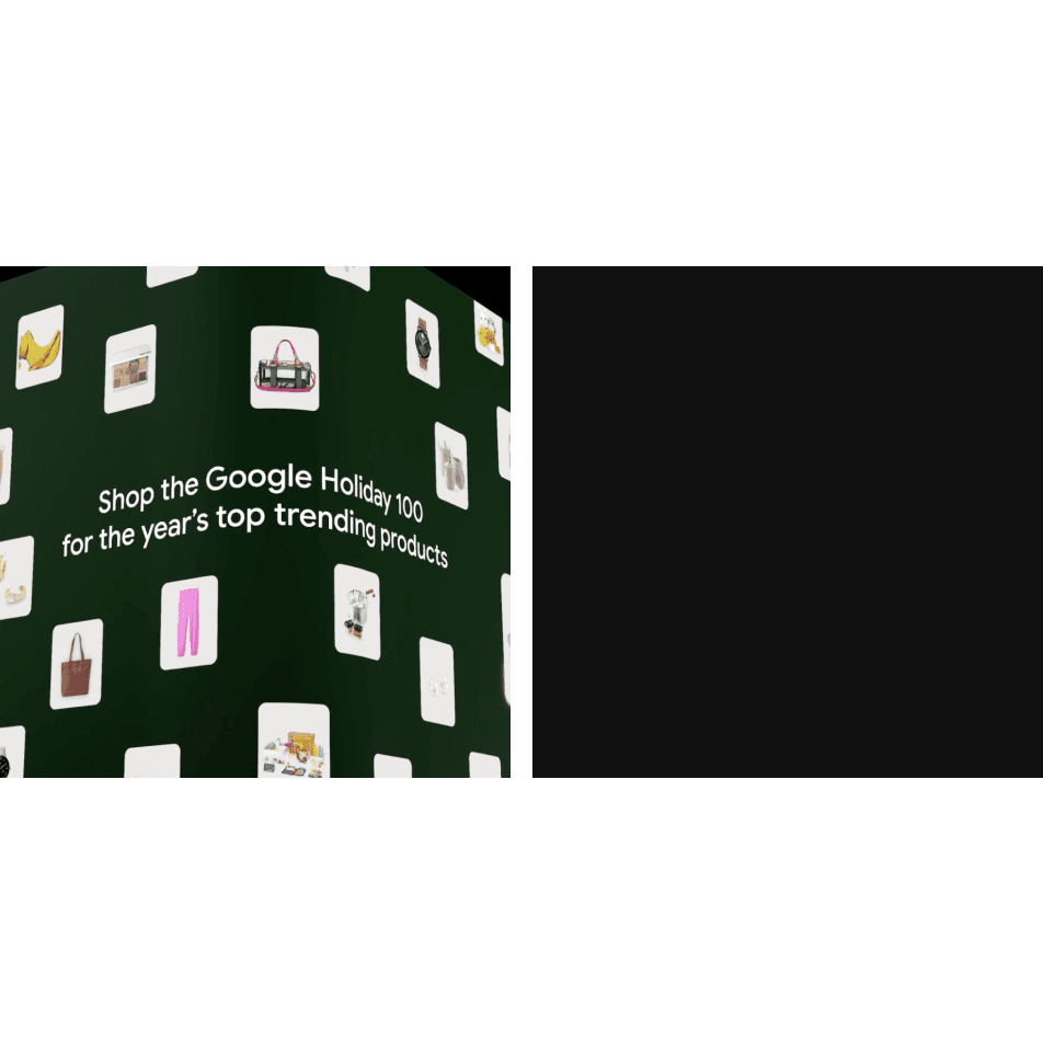 google shopping billboard + black square